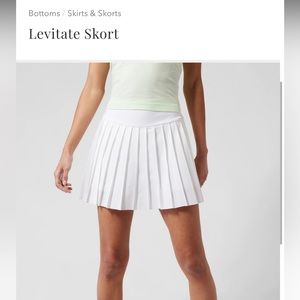 Athleta Levitate Pleated Tennis Skort / Tennis Skirt /Golf Skort  XL
